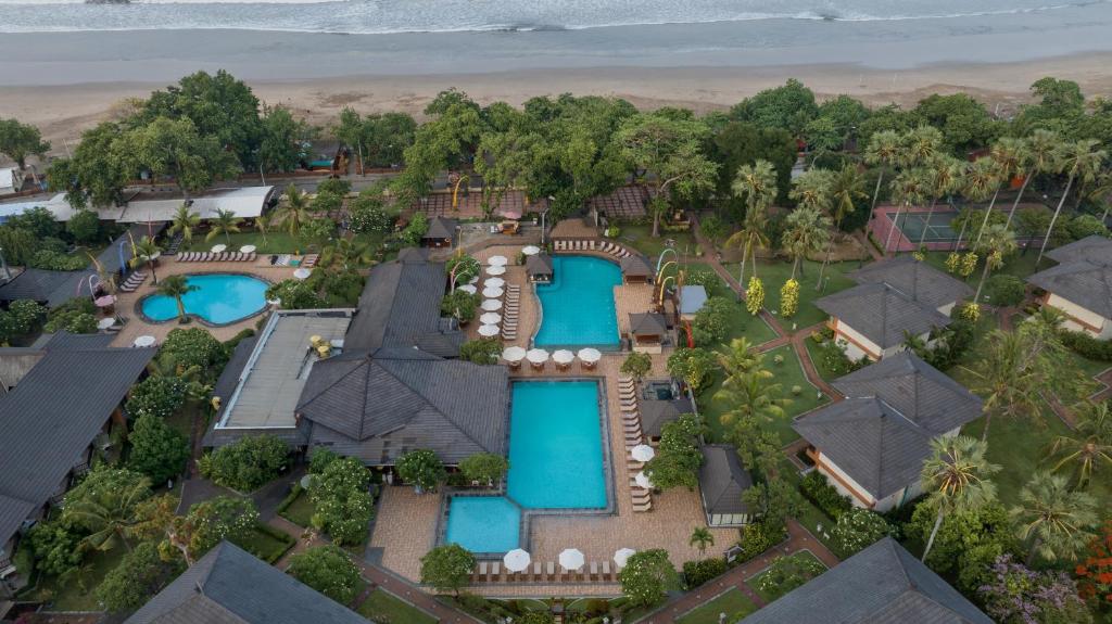 Jayakarta Beach Resort pool area